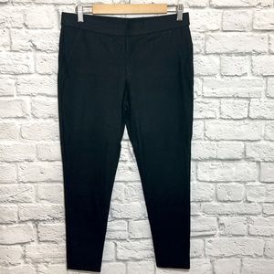 Nordstrom Black Legging Cotton Spandex Cropped Pants Size Medium